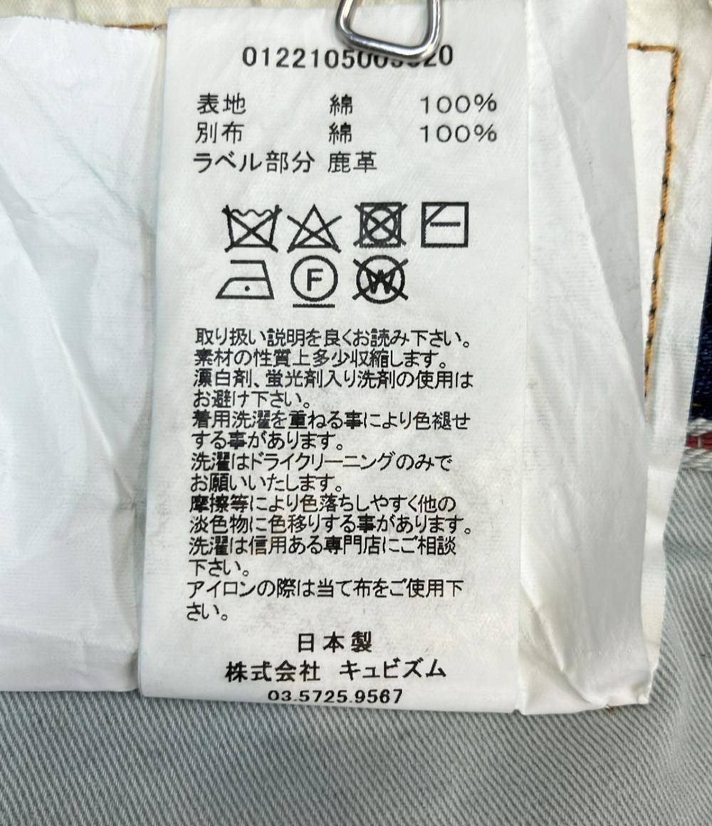 VISVIM デニムパンツ ヴィンテージ ダメージ加工 ペンキ スリムテーパード  ボタンフライ Social Sculpture 03 (スリム) 0112105005002 メンズ SIZE 2