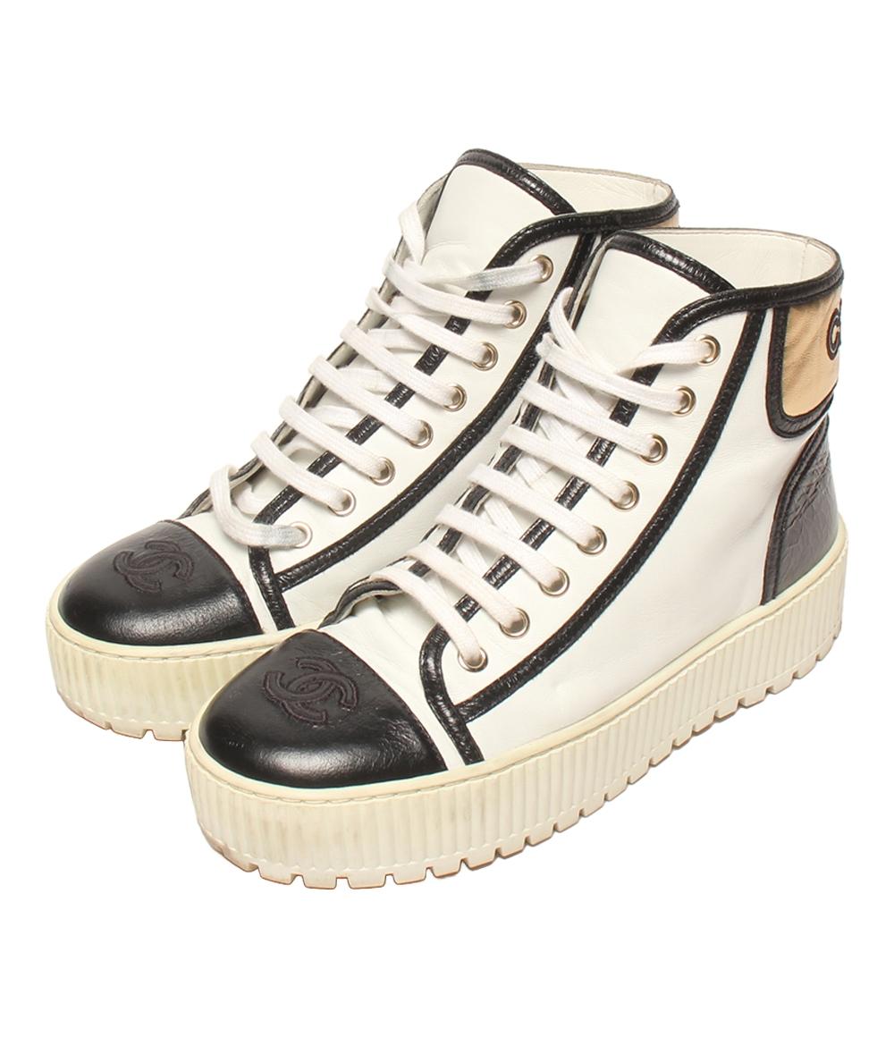 シャネル ハイカットスニーカー G38091 レディース SIZE 37 (L) CHANEL