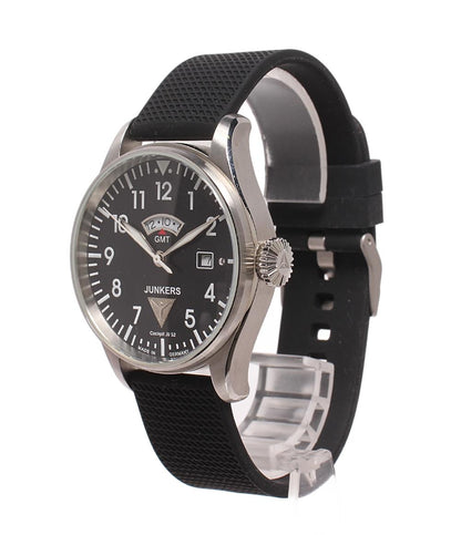 JUNKERS 腕時計 COCKPIT JU52 クオーツ ブラック メンズ ユンカース