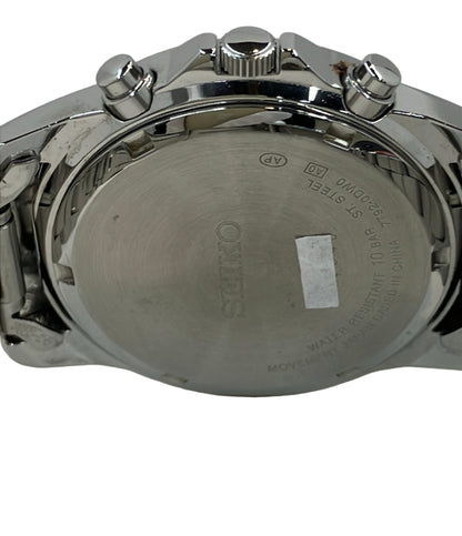 SEIKO 腕時計 クオーツ ブラック 7T92-0DW0 メンズ セイコー