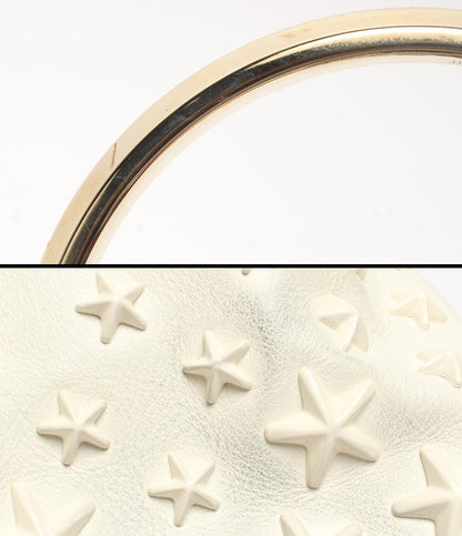 JIMMY CHOO チェーンショルダーバッグ 斜め掛け ハンドバッグ ミニ スタッズ マイクロボンボン レディース ジミーチュウ