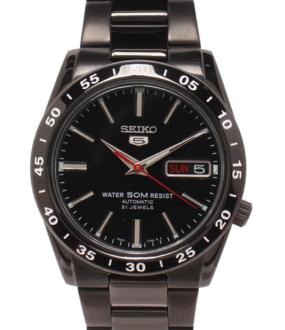 美品 SEIKO 腕時計 セイコー5 自動巻き ブラック 7S26-02T0 メンズ セイコー