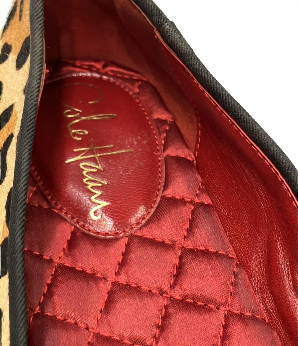 COLE HAAN パンプス フラットシューズ ヒョウ柄 レディース SIZE 7.5 (25cm) コールハーン