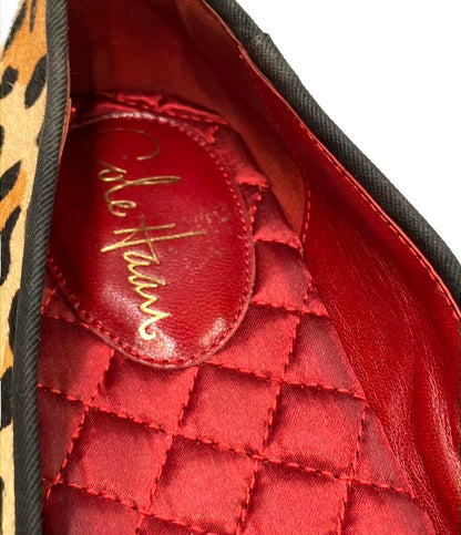 COLE HAAN パンプス フラットシューズ ヒョウ柄 レディース SIZE 7.5 (25cm) コールハーン