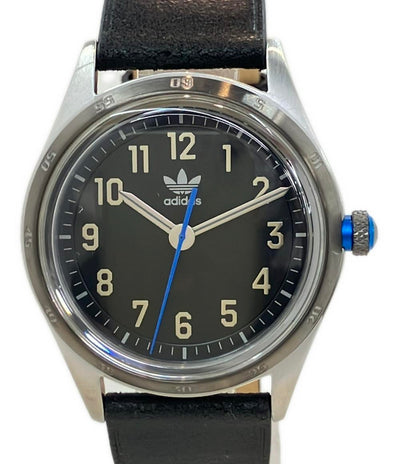 美品 adidas 腕時計 コードフォー クオーツ ブラック AOSY22528 レディース メンズ アディダス