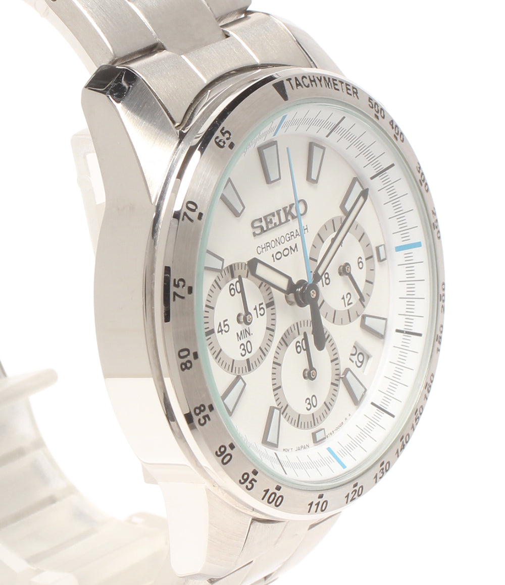 SEIKO 腕時計 クロノグラフ クオーツ ホワイト 6T63-00D0 メンズ セイコー