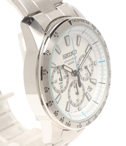 SEIKO 腕時計 クロノグラフ クオーツ ホワイト 6T63-00D0 メンズ セイコー