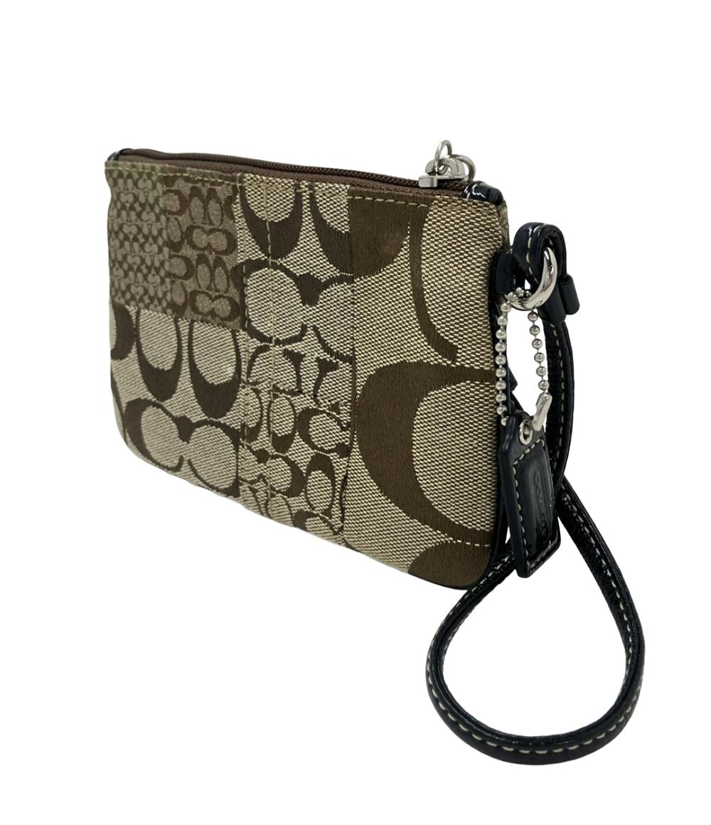 コーチ ポーチ ハンドストラップ付き シグネチャー レディース COACH