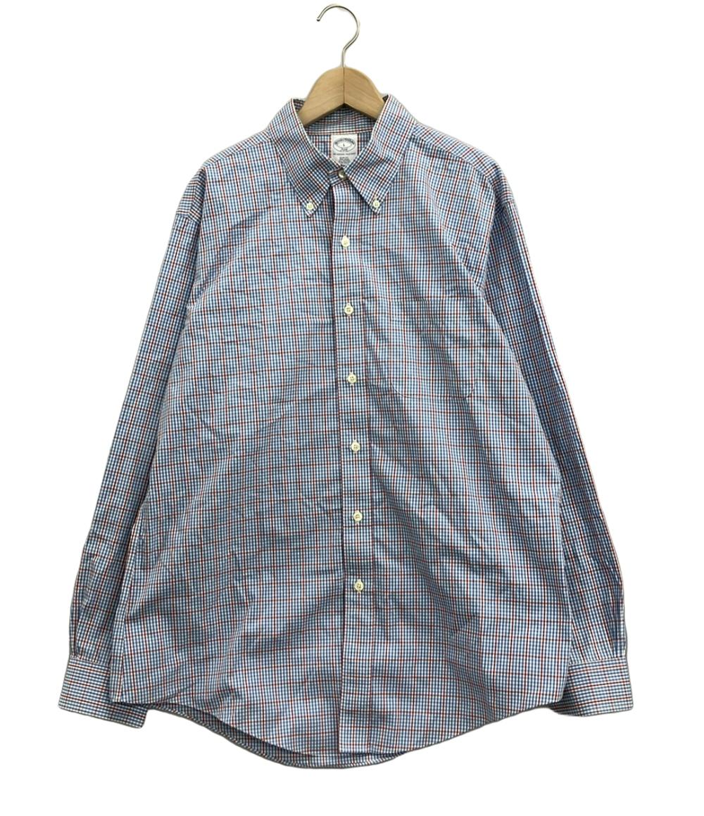 訳あり ブルックスブラザーズ 長袖シャツ チェック メンズ SIZE L (L) Brooks Brothers