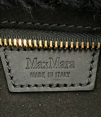 美品 MAX MARA ウエストバッグ ボディバッグ ボア レディース マックスマーラ