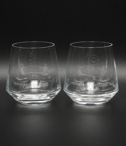 美品 Tiffany & Co. グラス タンブラー 2点セット ペア 1837 ティファニー