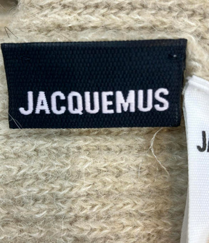 JACQUEMUS 長袖ニットカーディガン プルオーバー フロント斜めボタン Le Cardigan Pau 2680006246220 メンズ SIZE L ジャックムス