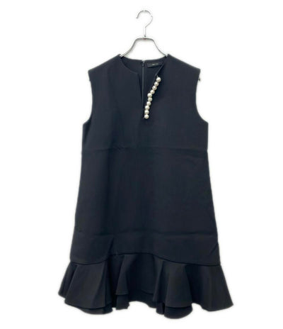 YOKO CHAN パールスリット ノースリーブ ペプラムワンピース YCD-321-796 レディース SIZE 40 (M) ヨーコチャン