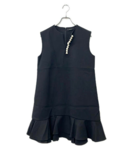 YOKO CHAN パールスリット ノースリーブ ペプラムワンピース YCD-321-796 レディース SIZE 40 (M) ヨーコチャン