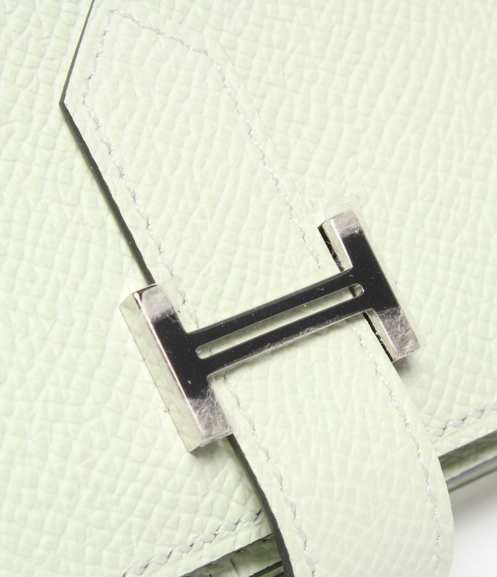 美品 HERMES 長財布 シルバー金具 B刻印 ヴェールフィズ ヴォーエプソン ベアンスフレ レディース エルメス