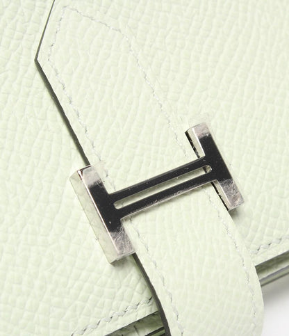 美品 HERMES 長財布 シルバー金具 B刻印 ヴェールフィズ ヴォーエプソン ベアンスフレ レディース エルメス