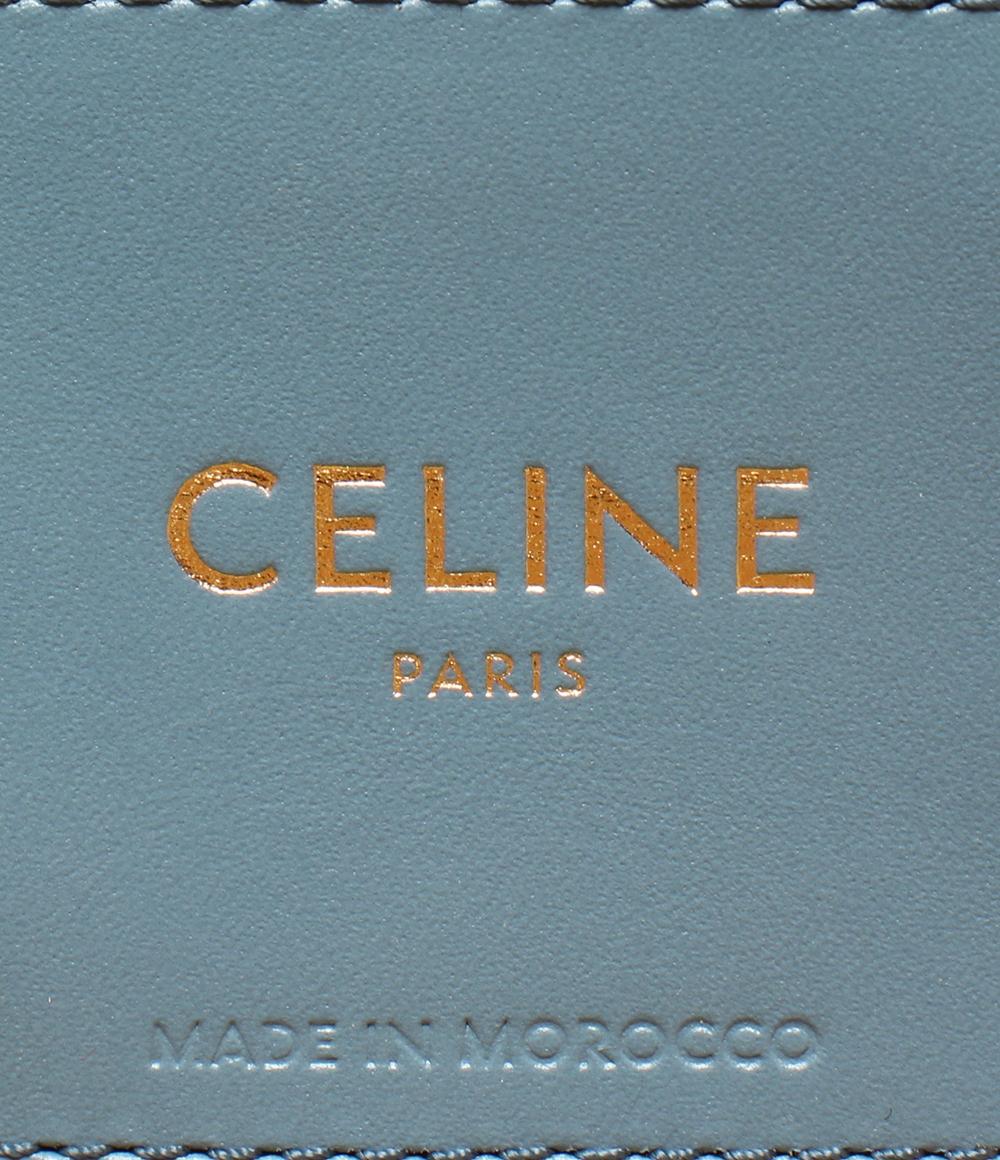 美品 セリーヌ 2way かごバッグ トートバッグ ショルダーバッグ 肩掛け ラフィア カーフスキン クラシック パニエ ティーン トリオンフ レディース