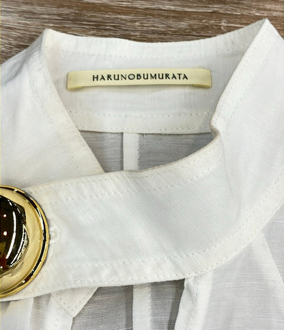HARUNOBU MURATA リネン混 長袖シャツ レディース SIZE 36 (S) ハルノブ ムラタ