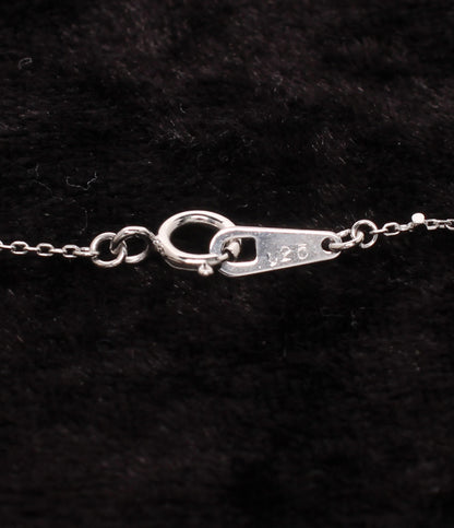 美品 ネックレス K10WG ダイヤ 0.25ct レディース