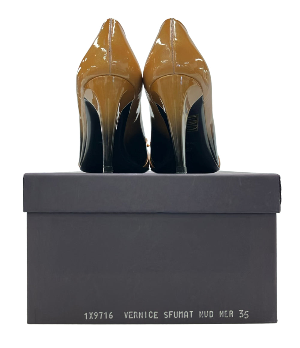 PRADA オープントゥエナメルパンプス レディース SIZE 35 (22.5cm