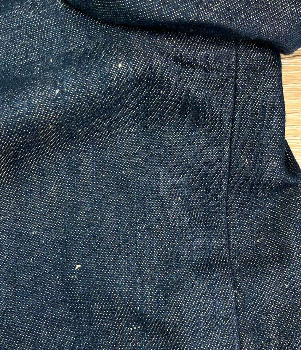 HERMES ノーカラーデニムジャケット レディース SIZE 40 (M) エルメス