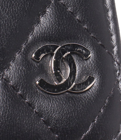 CHANEL 手帳カバー シルバー金具 16番台 マトラッセ レディース シャネル