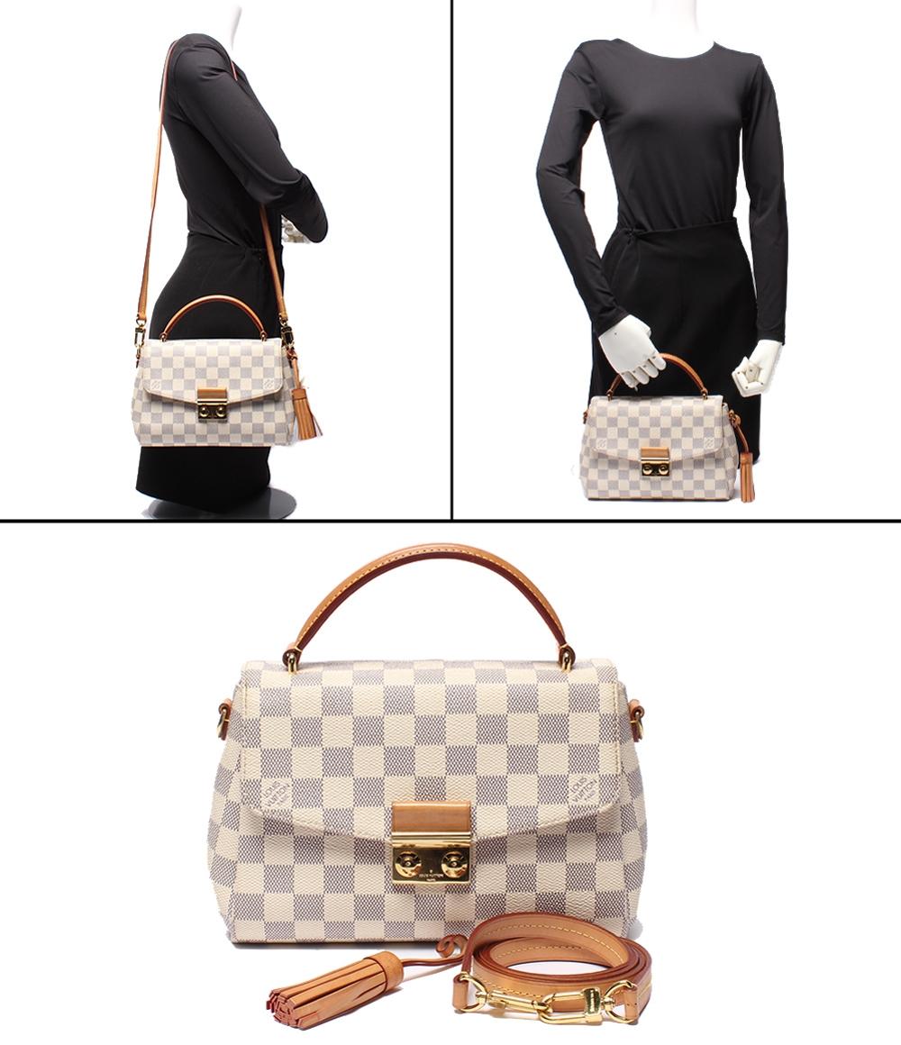 LOUIS VUITTON 2way ハンドバッグ ショルダーバッグ 肩掛け クロワゼット ダミエアズール N41581 レディース ルイ・ヴィトン