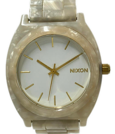 NIXON 腕時計 MORE IS MORE THE TIME TELLER ACETATE クオーツ ホワイト レディース メンズ ニクソン