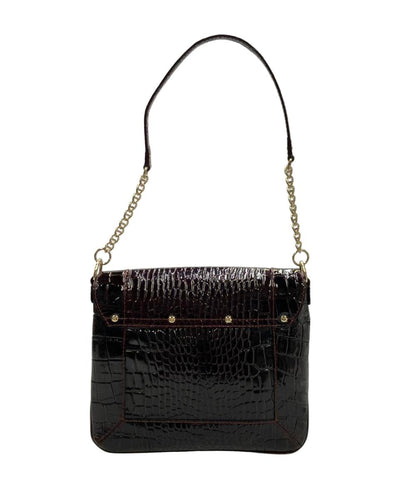 美品 Kate Spade ショルダーバッグ チェーン 肩掛け クロコ レディース ケイトスペード