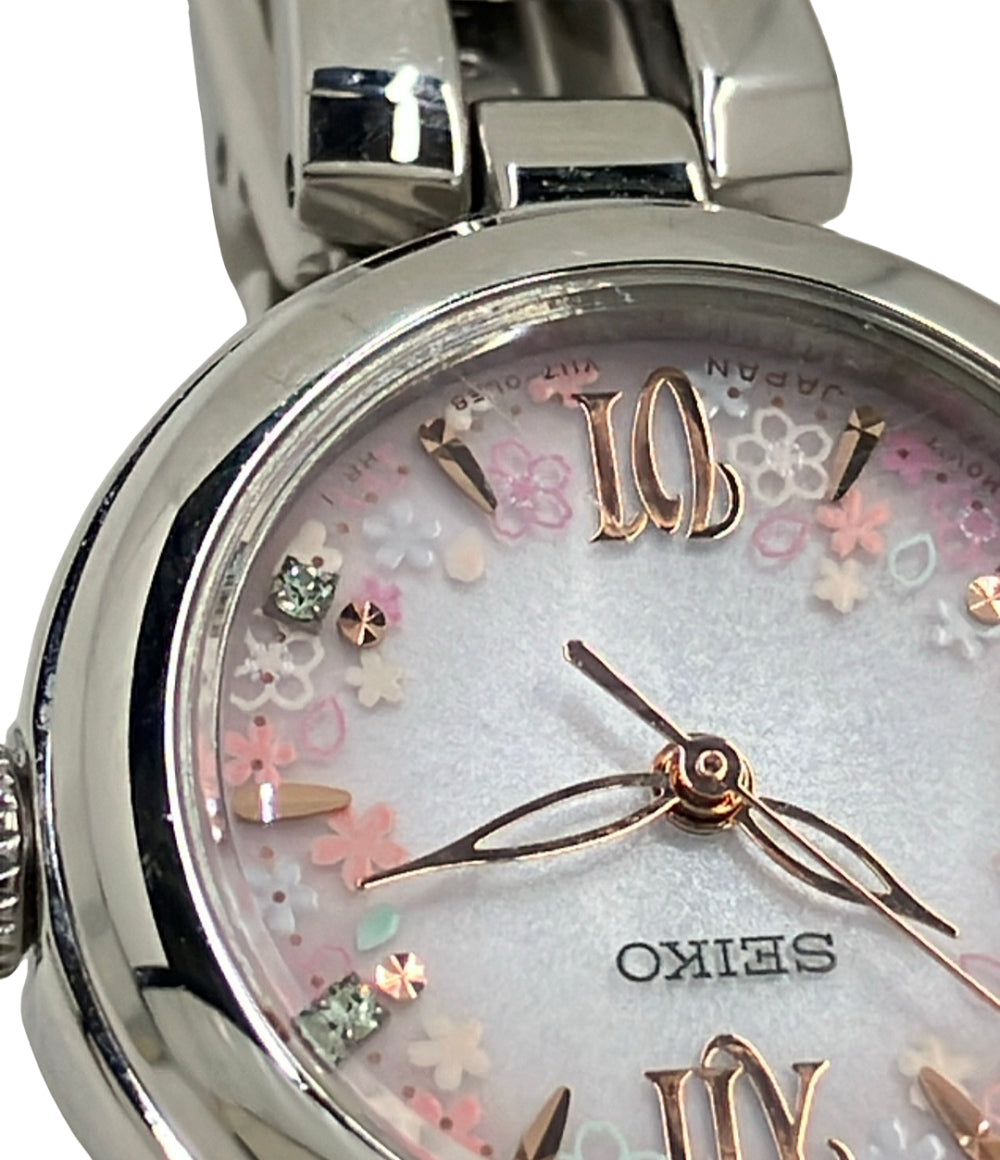 SEIKO 腕時計 ソーラー V117-0CT0 レディース セイコー