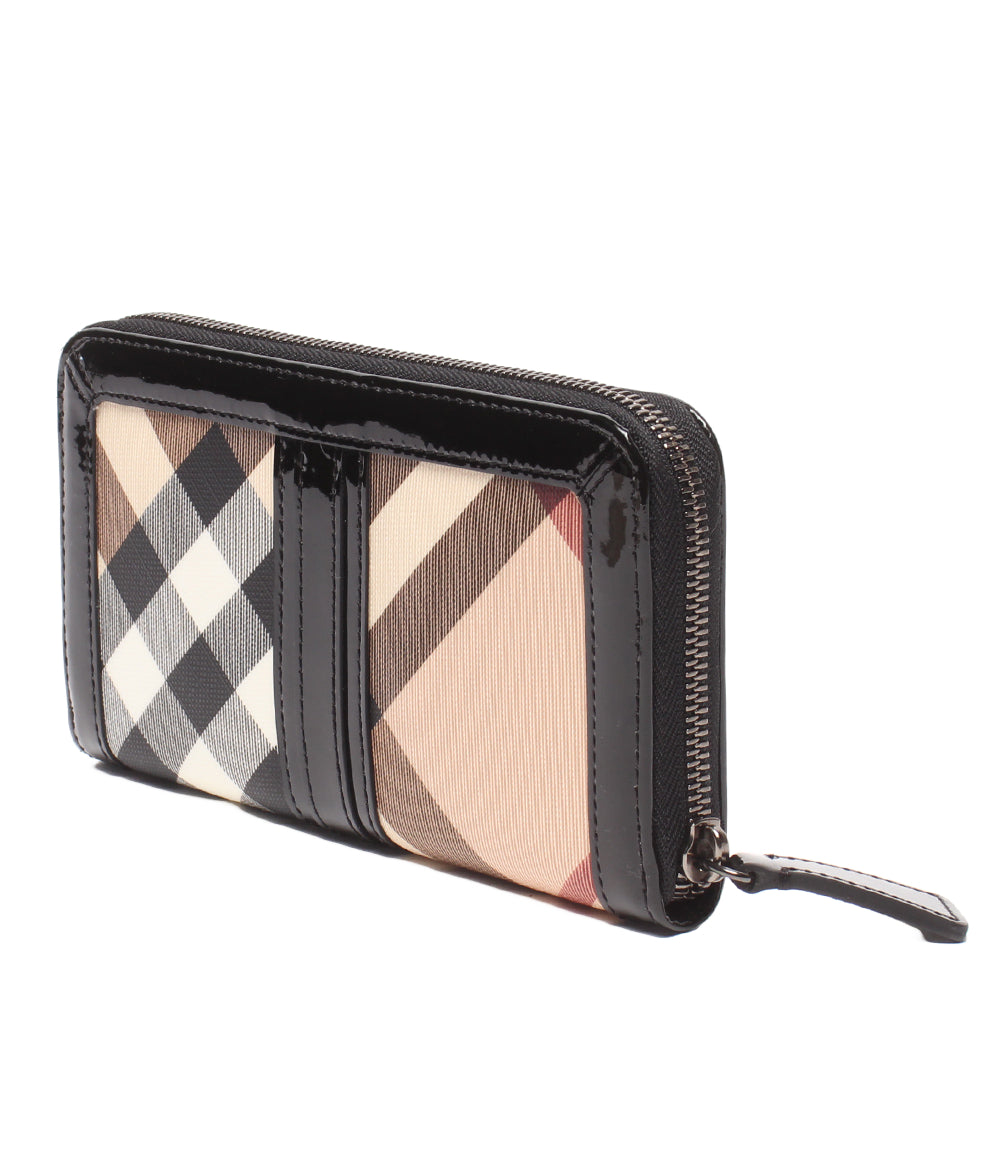 BURBERRY ラウンドファスナー長財布 メンズ バーバリー