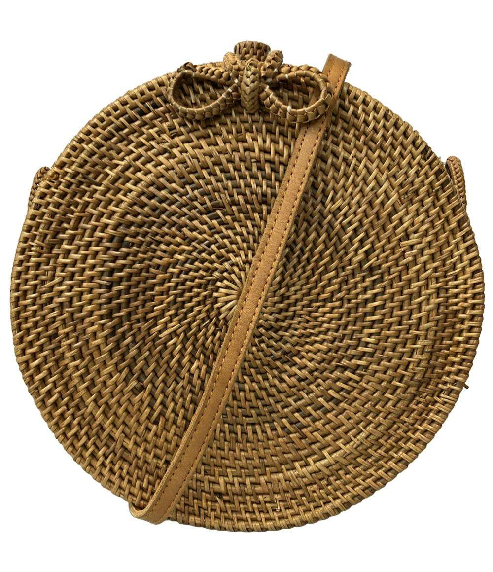 美品 アンドユウ ショルダーバッグ かごバッグ レディース AndYu