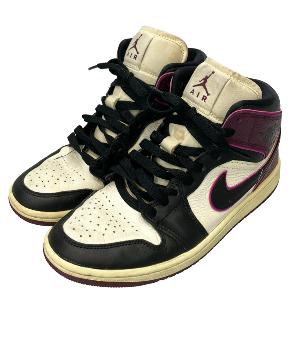 NIKE ミドルカットスニーカー AIR JORDAN 1 MID SE FQ7818-101 レディース SIZE 24.0 ナイキ