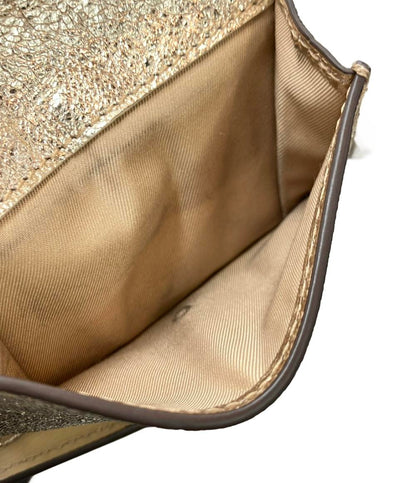 トリーバーチ 三つ折り財布 メタリック レディース Tory Burch