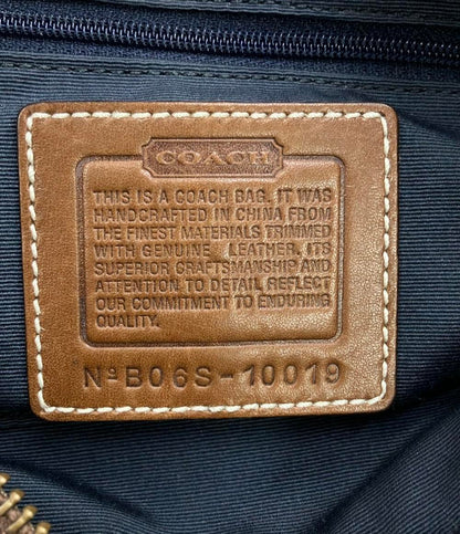 COACH ショルダーバッグ 肩掛け シグネチャー パッチワーク デニム 10019 レディース コーチ