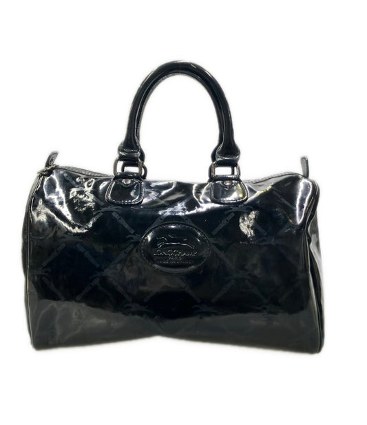 Longchamp ミニボストンバッグ エナメル レディース ロンシャン