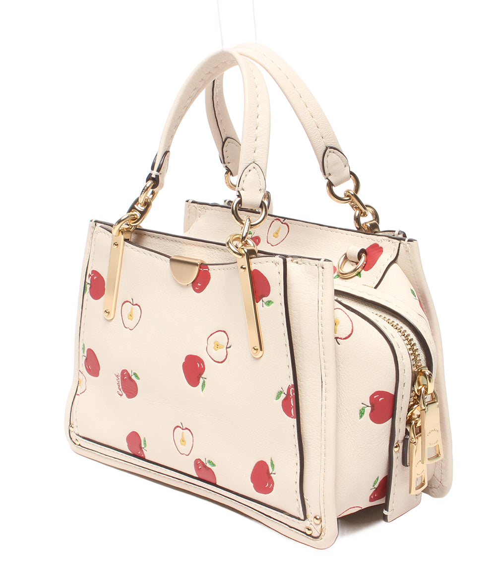 COACH 2WAYハンドバッグ ショルダーバッグ 斜め掛け アップル柄 レディース コーチ