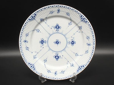 Royal Copenhagen プレート 大皿 27cm ブルーフルーテッド ハーフレース ロイヤルコペンハーゲン