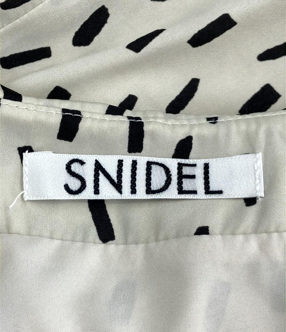 美品 スナイデル 総柄長袖ワンピース レディース SIZE 1 (S) snidel