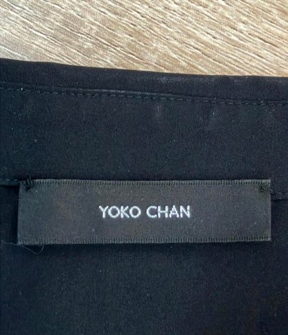 YOKO CHAN 半袖ブラウス ポリエステル100%  袖バルーン ベースフリル ラッフルトリムブラウス YCB-224-430 レディース SIZE F (M) ヨーコチャン