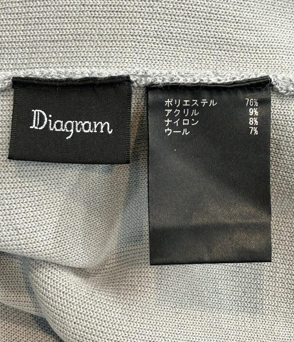 Diagram 長袖 ハーフジップ ニット レディース SIZE 36 ダイアグラム