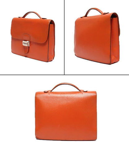 エルメス ビジネスバッグ ブリーフケース □I刻印 シルバー金具 サックアデペッシュ27 メンズ HERMES