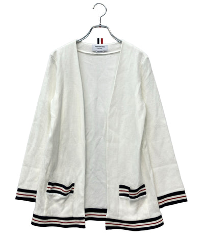 美品 THOM BROWNE 長袖ニットカーディガン FJT265A-J0068-100 メンズ SIZE 40 (L) トムブラウン