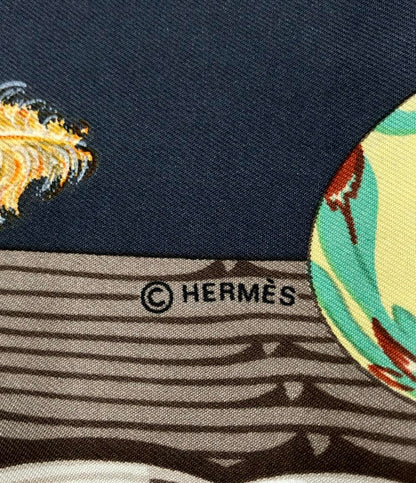 美品 エルメス スカーフ カレ90 シルク100% エルメスの雛たち Couvee d'Hermes レディース HERMES