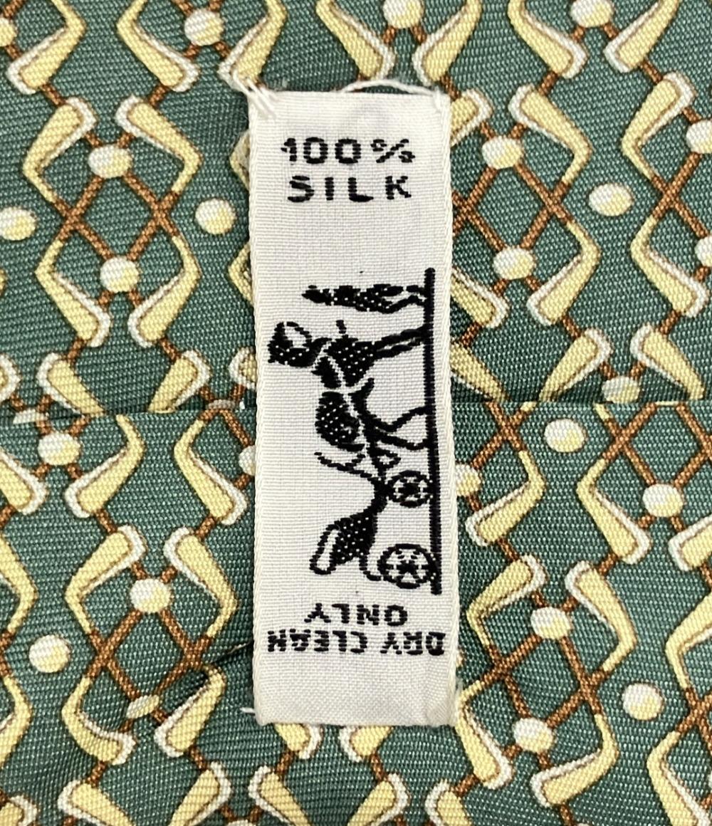 HERMES ネクタイ シルク 100% メンズ エルメス
