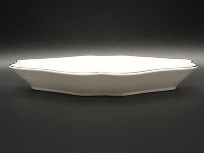 美品 WEDGWOOD ダイヤディッシュ 皿 22cm インタグリオ プラチナ ウェッジウッド