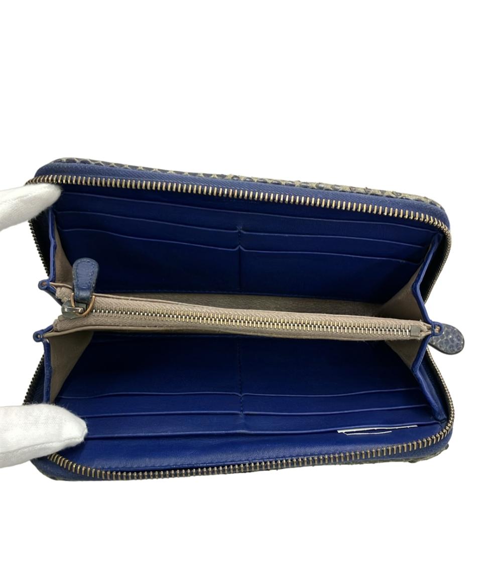 BOTTEGA VENETA ラウンドファスナー長財布 イントレチャート