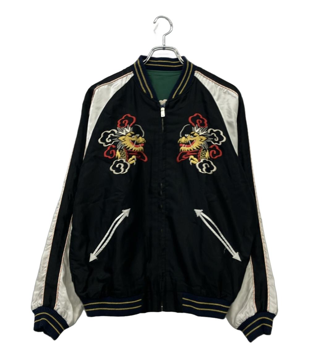 テーラートウヨウ スカジャン リバーシブル ROARING TIGER X WHITE DRAGON TT14571 メンズ SIZE L TAILOR TOYO