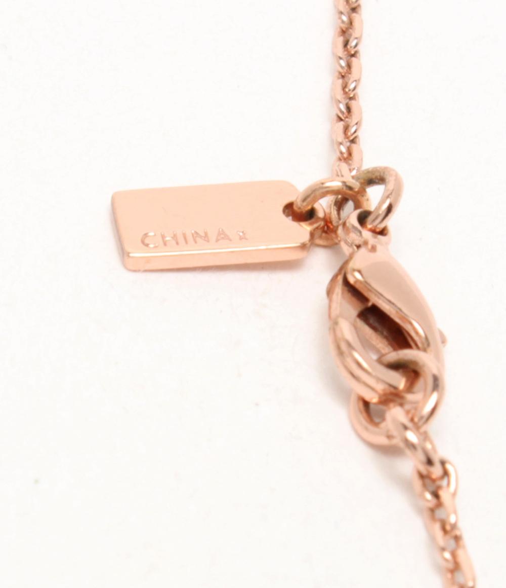 美品 COACH ネックレス 南京錠モチーフ 鍵モチーフ レディース コーチ