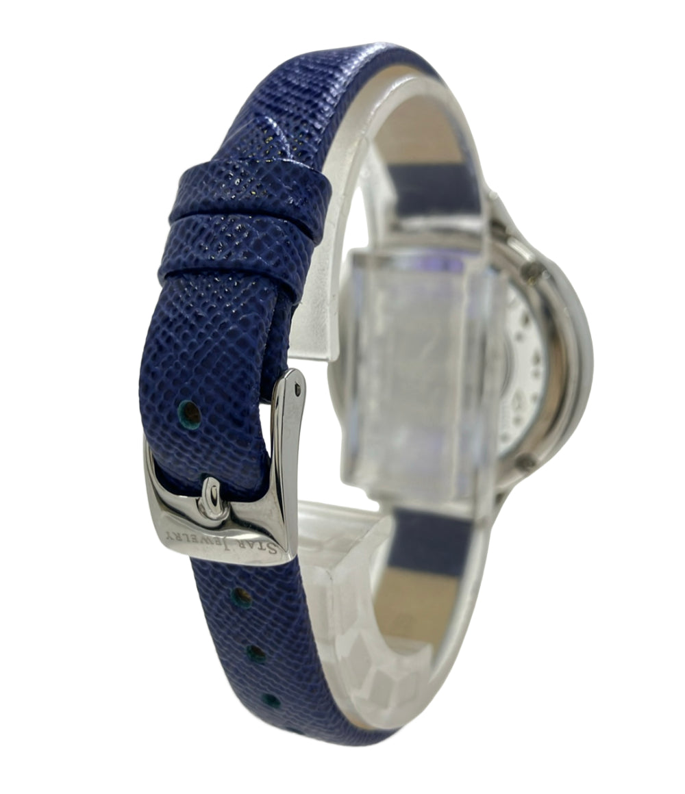 STAR JEWELRY 腕時計 クオーツ ブルー レディース スタージュエリー